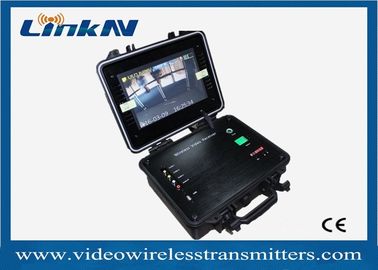 เครื่องรับสัญญาณวิดีโอ COFDM แบบพกพา 1 ช่องสัญญาณ HDMI CVBS AES256 การเข้ารหัสด้วยแบตเตอรี่