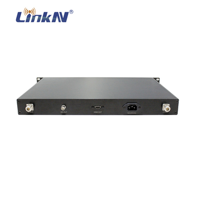 1U COFDM เครื่องส่งสัญญาณวิดีโอ HDMI SDI Rack Mount AC 100-240V แบนด์วิดท์ที่ปรับได้