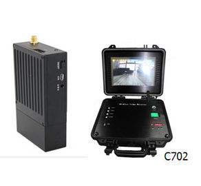 เครื่องรับสัญญาณวิดีโอ COFDM แบบพกพา HDMI CVBS AES256 การเข้ารหัส H.264 พร้อมแบตเตอรี่
