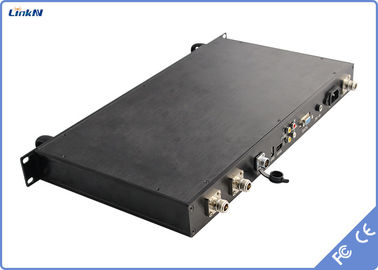 ตัวรับสัญญาณ COFDM 1U Shipborne ที่ทนทาน HDMI SDI DC-12V เสาอากาศคู่ 300-2700MHz