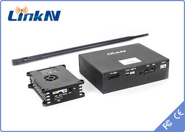 10km UAV Data Link ตัวส่งและตัวรับสัญญาณ COFDM HDMI &amp; CVBS AES256 การเข้ารหัส 300-2700MHz