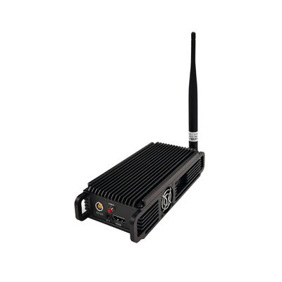 ตัวส่งสัญญาณวิดีโอ COFDM ของตำรวจที่สวมใส่ FHD HDMI CVBS AES256 การเข้ารหัสความหน่วงต่ำ