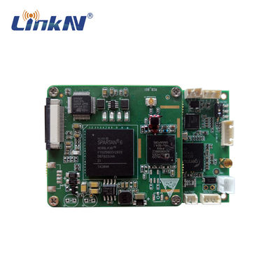 MINI COFDM QPSK เครื่องส่งสัญญาณวิดีโอโมดูลบอร์ด OEM FHD SDI CVBS 200-2700MHz ความล่าช้าต่ำ AES256