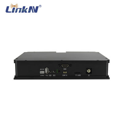 ตำรวจ UGV ระบบวิดีโอไร้สาย CVBS NTSC PAL HDMI COFDM QPSK AES256 การเข้ารหัสล่าช้าต่ำ