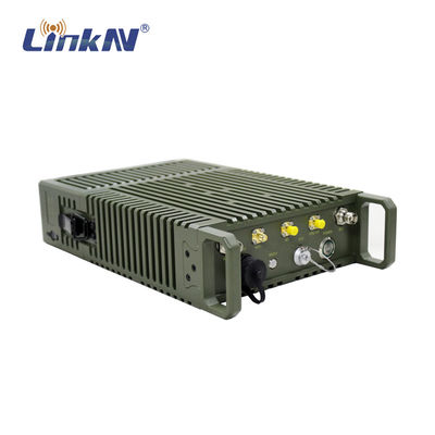 Tactical COFDM IP Mesh Radio อัตราข้อมูลสูง 82Mbps 10W Power AES256 Enrcyption พร้อมแบตเตอรี่