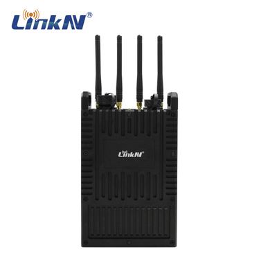 วิทยุ Manpack 5G ที่ขับเคลื่อนด้วยแบตเตอรี่ซิมฟรี HDMI &amp; LAN DC-12V IP66