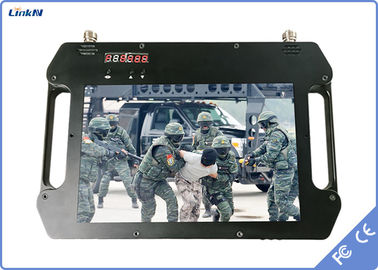 เครื่องรับ COFDM FHD พร้อมแบตเตอรี่และจอสี ความรู้สึกสูง แอนเทนนาคู่ AES256 DC 12V