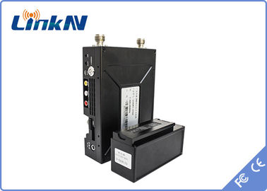 LKAV1605 COFDM เครื่องส่งวิดีโอ QPSK HDMI &amp; CVBS H.264 ความช้าต่ํา AES256 การเข้ารหัสด้วยแบตเตอรี่