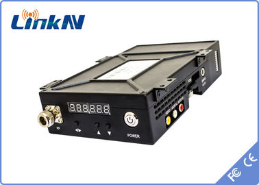 LKAVE1508 แมนแพ็ค เครื่องส่งวิดีโอ COFDM HDMI &amp; CVBS ความปลอดภัยสูง AES256 การเข้ารหัส ความช้าต่ํา แบตเตอรี่ใช้งาน