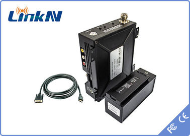 ยุทธวิธีทหาร COFDM ตัวรับ 1U Rack Mount HDMI CVBS SDI AES256 การเข้ารหัสเสาอากาศคู่