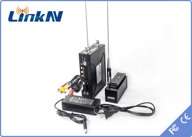 Body-Worn  Video Transmitter ระยะไกล COFDM QPSK HDMI &amp; CVBS AES256 การเข้ารหัสแบตเตอรี่ Powered