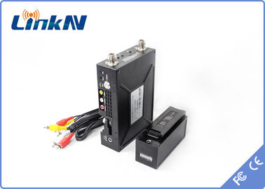 LKAV1506 ทหาร ทักษะ แมนแพ็ค COFDM เครื่องส่ง HDMI &amp; CVBS อินเตอร์คอมสองทาง AES256 การเข้ารหัส 2W พลังการออก