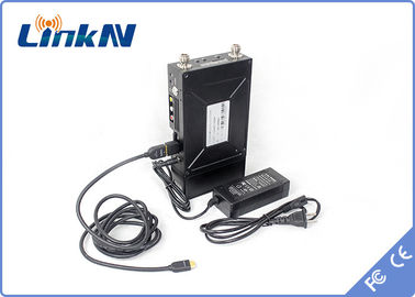 เครื่องส่งสัญญาณวิดีโอยุทธวิธีของตำรวจ COFDM 1-2KM NLOS AES256 การเข้ารหัสความล่าช้าต่ำ