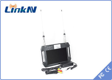 เครื่องรับ COFDM FHD พร้อมแบตเตอรี่และจอสี ความรู้สึกสูง แอนเทนนาคู่ AES256 DC 12V
