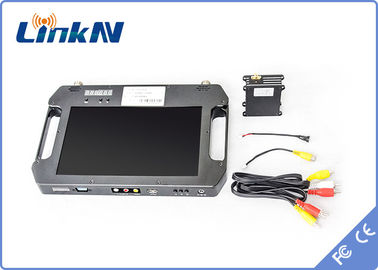 เครื่องรับ COFDM FHD พร้อมแบตเตอรี่และจอสี ความรู้สึกสูง แอนเทนนาคู่ AES256 DC 12V