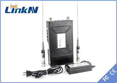 เครื่องส่งสัญญาณวิดีโอ COFDM ทางยุทธวิธีของตำรวจกำลังไฟ 2W การเข้ารหัส AES256 ความล่าช้าต่ำ 300-2700MHz