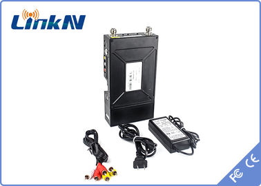 ยุทธวิธีทางทหาร NLOS เครื่องส่งสัญญาณวิดีโอ COFDM HDMI และ CVBS AES256 การเข้ารหัสอินเตอร์คอมแบบสองทางล่าช้าต่ำ