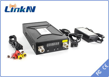 เครื่องส่งสัญญาณวิดีโอทางยุทธวิธีทางทหาร COFDM HDMI และ CVBS AES256 การเข้ารหัสอินเตอร์คอมสองทางล่าช้าต่ำ