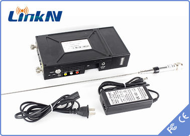 ตำรวจทหาร FHD Video Transmitter ความปลอดภัยสูง AES256 การเข้ารหัส COFDM Modulation ความล่าช้าต่ำการเข้ารหัส H.264