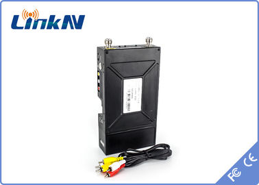LKAV1506 เครื่องส่งวิดีโอตํารวจใส่ร่างกาย COFDM QPSK HDMI & CVBS H.264 ความช้าต่ํา AES256 การเข้ารหัส