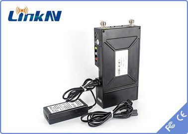 Military Manpack COFDM ระบบวิดีโอดิจิตอลไร้สาย FHD HDMI &amp; CVBS H.264 AES256 การเข้ารหัส