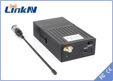 1km Spy Video Transmitter COFDM ความล่าช้าต่ำ H.264 ความปลอดภัยสูง AES256 การเข้ารหัส 200-2700MHz