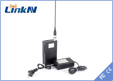1.5km Spy Video Transmitter สำหรับตำรวจทหาร COFDM ความล่าช้าต่ำ H.264 ความปลอดภัยสูง AES256 Encryption Battery Powered