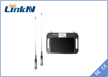 เครื่องรับวิดีโอ COFDM แบตเตอรี่ทํางาน HDMI CVBS พร้อมการรับจอความหลากหลาย AES256 DC 12V