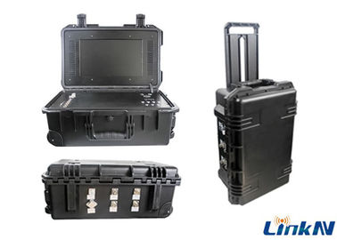 4-Channel IP65  COFDM Video Receiver พร้อมแบตเตอรี่และจอแสดงผล AES256 Encryption