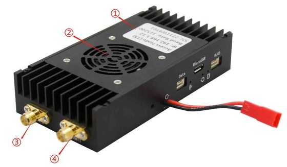 สายเชื่อมข้อมูล UAV ระยะยาว 15 กม. ด้วยการออกวิดีโอ และ AES 128-bit Encryption