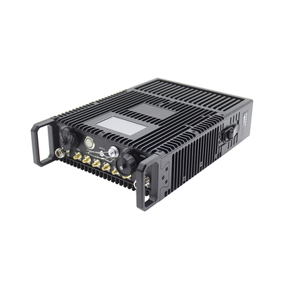 FHSS Manpack สถานีฐานวิทยุ MANET 43dBm AES256 แบตเตอรี่