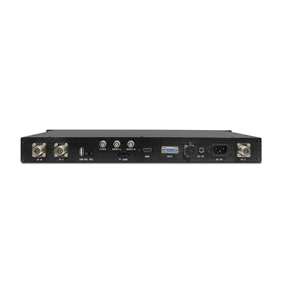 ตัวรับ COFDM แบบติดตั้งบนชั้น 1U FHD HDMI SDI CVBS เสาอากาศคู่แบนด์วิดท์ 2-8MHz