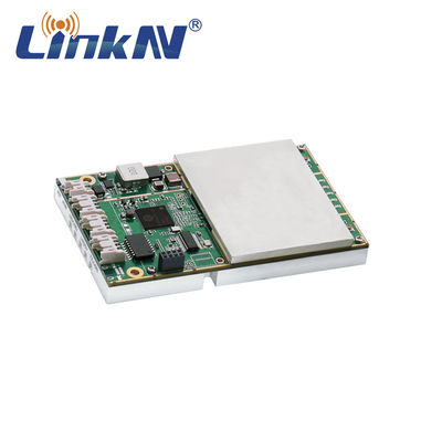 โมดูลวิทยุ IP MESH สำหรับตำรวจทหาร 4W MIMO AES256 350MHz-4GHz ปรับแต่งได้