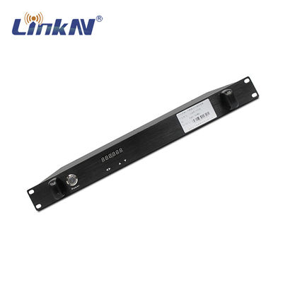 ตัวรับสัญญาณวิดีโอที่ติดตั้งบนยานพาหนะทางยุทธวิธี 1U COFDM HDMI SDI CVBS เสาอากาศคู่ความหน่วงต่ำ