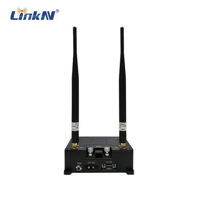 ตำรวจทหาร UAV Data Link 10 กม. IP MESH วิทยุ Multi-Hops แบนด์วิดท์สูง AES DC12V-24V
