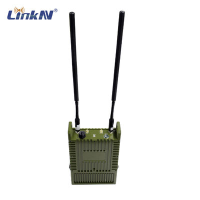 ทหารยุทธวิธี IP66 MESH วิทยุ Multi-hop 82Mbps MIMO 40dBm High Power AES Enrcyption พร้อมแบตเตอรี่
