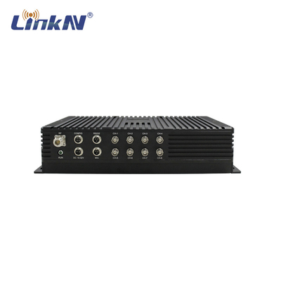 LKAV1650 เครื่องขุดที่แข็งแกร่ง UGV 8-CH เครื่องส่งวิดีโอ 1-3km NLOS ความช้าต่ํา FHD DC 18-32V