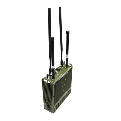 ยุทธวิธี IP66 10W MESH Radio รวมการเข้ารหัส AES สถานีฐาน 10W LTE พร้อมแบตเตอรี่