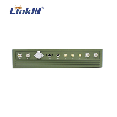 ยานพาหนะ 4G LTE Base Station 2U IP Mesh Radio 43dBm AES Encryption GPS / BD