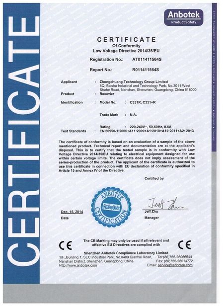 ประเทศจีน LinkAV Technology Co., Ltd รับรอง